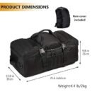 Tactical 60L Travel Duffel Backpack (Rain Cover & Patch Included) - Image 4