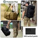 Tactical 60L Travel Duffel Backpack (Rain Cover & Patch Included) - Image 3