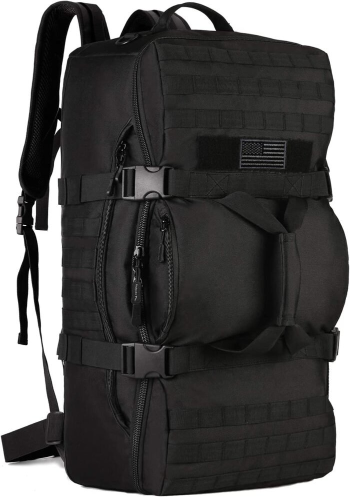 Tactical 60L Travel Duffel Backpack (Rain Cover & Patch Included) - Image 29