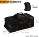 Tactical 60L Travel Duffel Backpack (Rain Cover & Patch Included) - Image 24