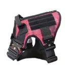 Tactical camouflage pink dog vest, No pull adjustable harness