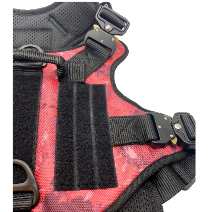 Tactical camouflage pink dog vest, No pull adjustable harness - Image 8