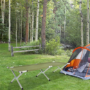 Portable Camping Mat Folding Camping Cot Bed with Carrying Bag - Image 2