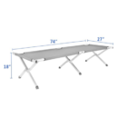 Portable Camping Mat Folding Camping Cot Bed with Carrying Bag - Image 5