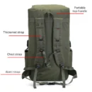 110L Large Army Outdoor Tactical Hiking Bag - Image 6