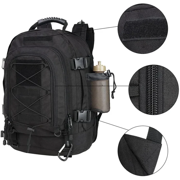 Extra Large 60L Water Resistant Tactical Backpack for Outdoor Adventure - Image 3