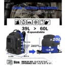 Extra Large 60L Water Resistant Tactical Backpack for Outdoor Adventure - Image 6