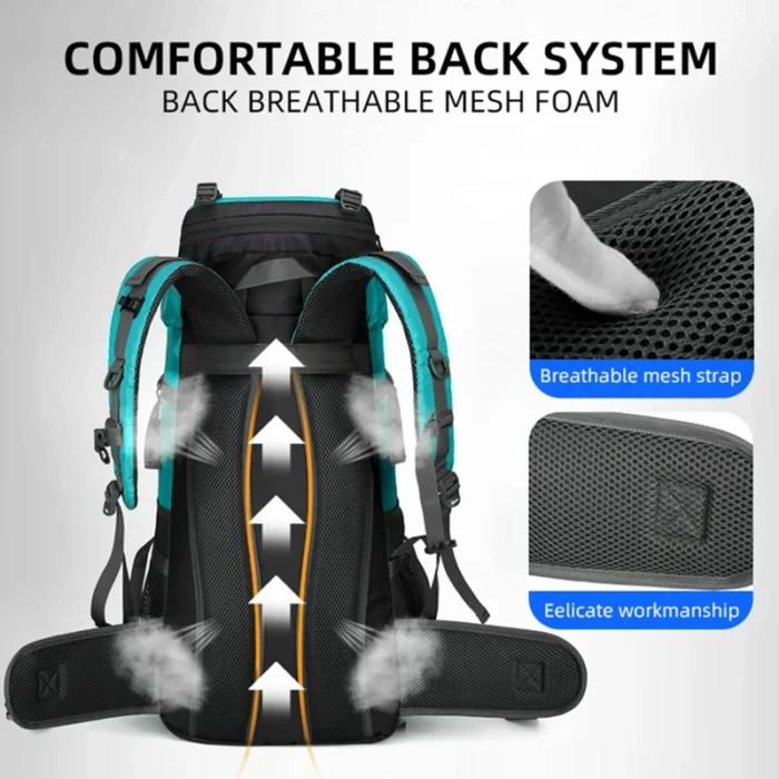Large Capacity 65L Waterproof Outdoor Sport Backpack - Image 3