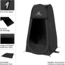 Pop-Up Privacy Pod Tent for 1–2 People – Portable Shower, Dressing Room, or Toilet Stall with Carry Bag  Description: - Image 3
