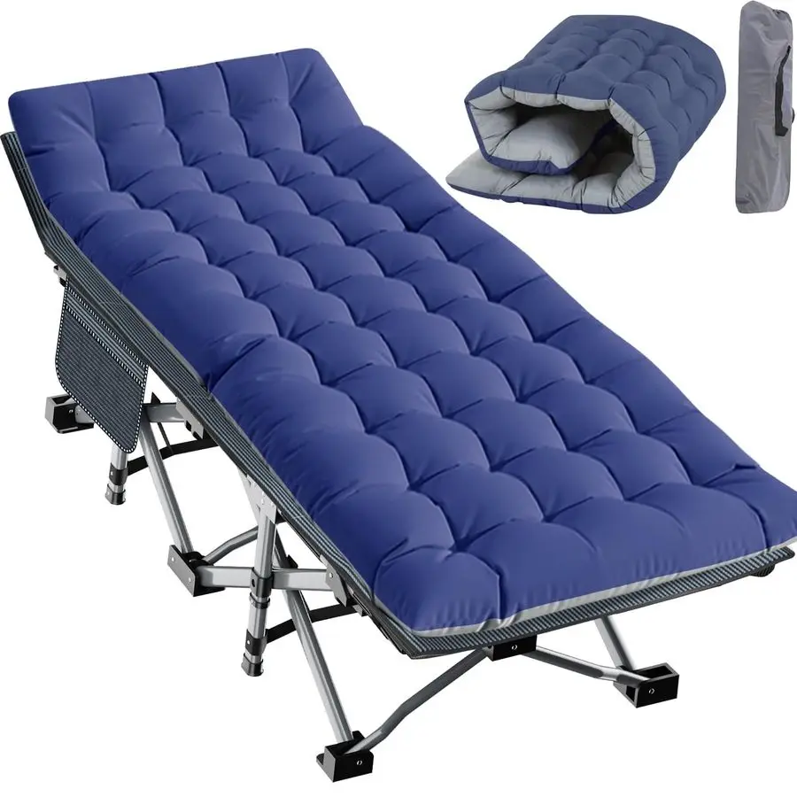 kf-Sad5c24b490874b29811856f5e47b4a79J XXL Heavy-Duty Folding Camping Cot with Removable Mattress - Image 1
